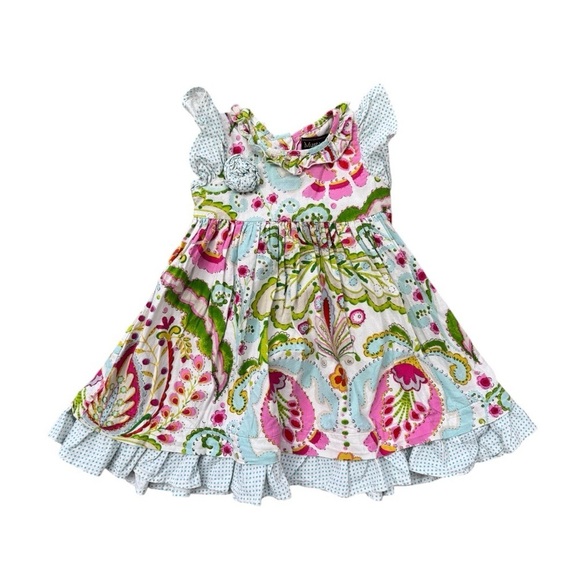 Mustard Pie Floral dress 4T - Picture 1 of 5